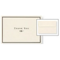 Black & Cream Small Boxed Thank You Note Cards